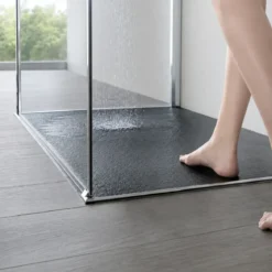 Piatto Doccia Nero Effetto Pietra Solidstone Tagliabile 70 80 90 100 120 140