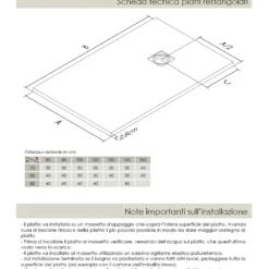 Piatto Doccia Rettangolare 70 80 90 100 120 Effetto Pietra Ultra Slim Avorio