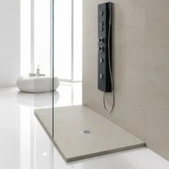 Piatto Doccia Rettangolare 70 80 90 100 120 Effetto Pietra Ultra Slim Avorio