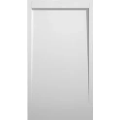 Piatto Doccia Slim Bianco Effetto Pietra Ruvido Filo Pavimento Piletta Scarico