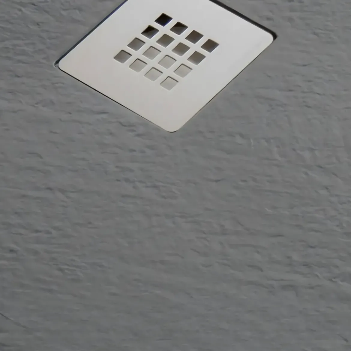 Piatto Doccia Slim Semicircolare 80x80 Pietra Nero 2.8cm Angolare Piletta