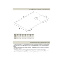 Piatto Doccia Verde Effetto Pietra Slim Filo Pavimento Piletta Scarico Ribassata