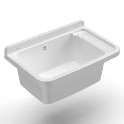 Pilozzo Lavabo in Resina 59x39x28 cm da Esterno Sifone e Kit Montaggio