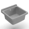 Pilozzo Mini per Esterno 40x40 Effetto Granito con Sifone Lavabo a Muro