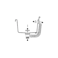 Pilozzo Mini per Esterno 40x40 Effetto Granito con Sifone Lavabo a Muro