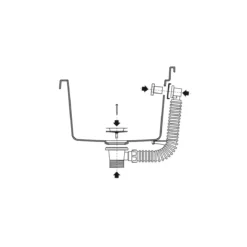 Pilozzo Parete Bianco 59x39x28 cm Resina con Dispenser e Kit Fissaggio