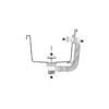 Pilozzo per Esterno 50x35 cm Bianco con Dispenser Sapone Lavabo a Muro