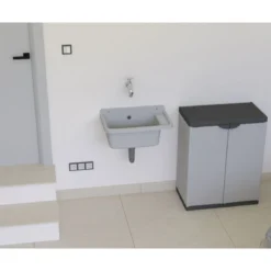 Pilozzo per Esterno 50x35 cm Effetto Granito Lavanderia Lavabo a Muro