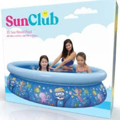 Piscina Autoportante Tonda Blu Marino 200 cm h47 cm