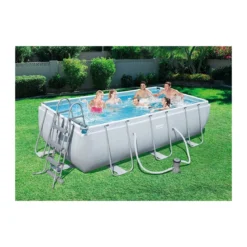 Piscina Bambini 400x200 Steel Pro Frame Rettangolare Fuoriterra con Pompa Filtro