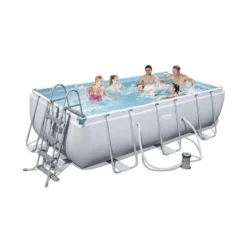 Piscina Bambini 400x200 Steel Pro Frame Rettangolare Fuoriterra con Pompa Filtro