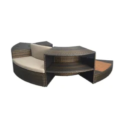 Piscina con Mobili Idromassaggio Spa 184x73 6 Persone Semi Rigida Rotonda