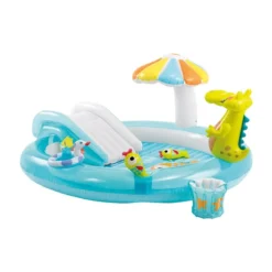 Piscina con Scivolo Alligatore per Bambini Intex Gonfiabile Gioco da Giardino