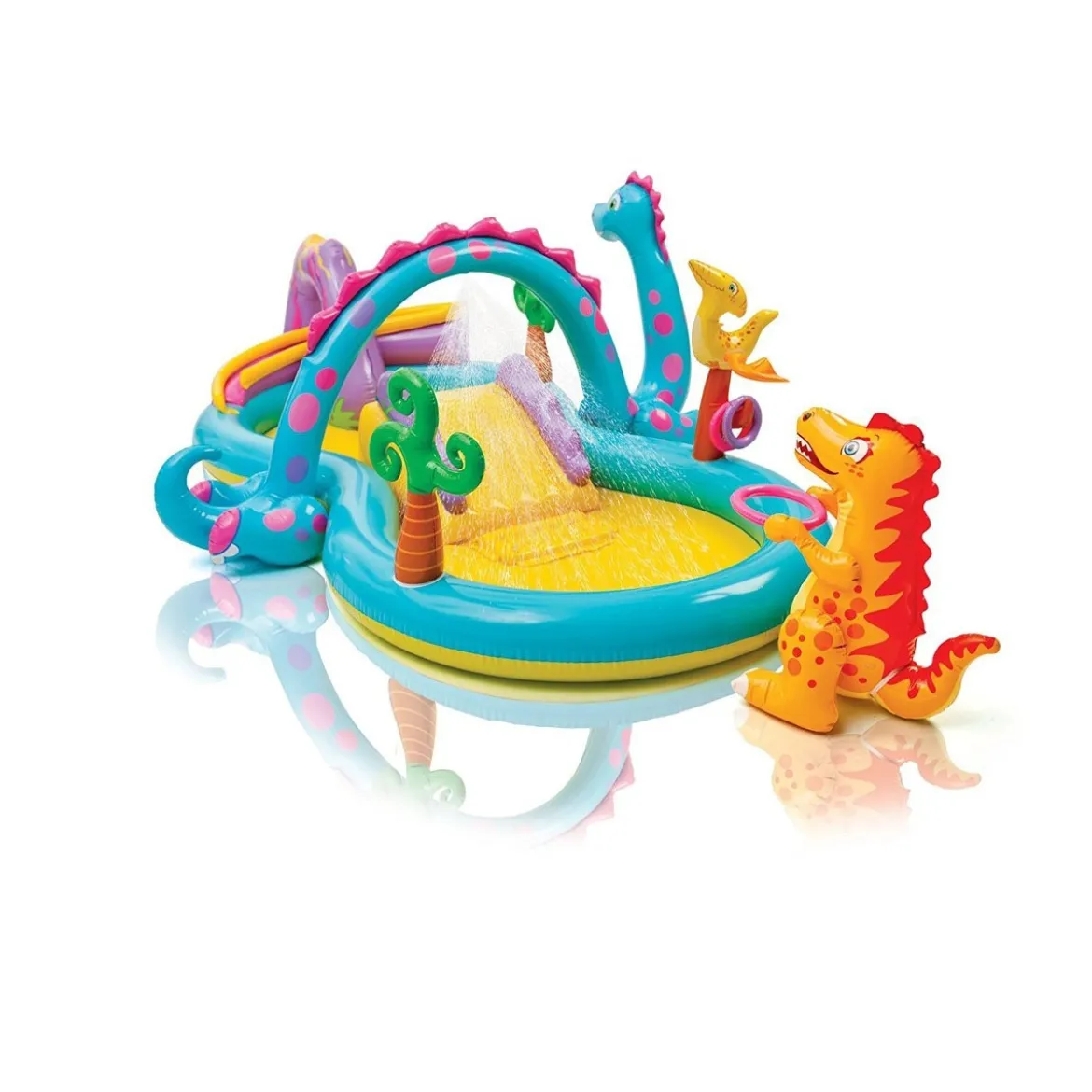Piscina con Scivolo Parco per Bambini Intex Gonfiabile con Palline da Giardino