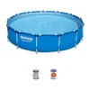 Piscina Fuori Terra con Telaio 396x84 cm con Telaio e Pompa Filtrante
