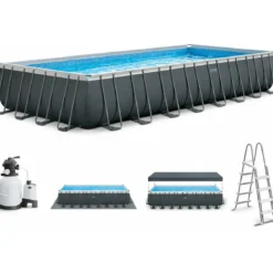Piscina Fuori Terra Intex 975x488x132 cm Pompa a Sabbia Teli Scaletta