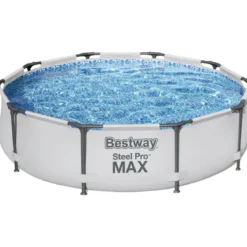 Piscina Fuori Terra Rotonda 305x76 cm Struttura Acciaio Liner Rinforzato