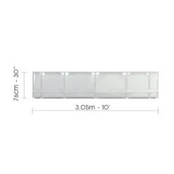 Piscina Fuori Terra Rotonda 305x76 cm Struttura Acciaio Liner Rinforzato