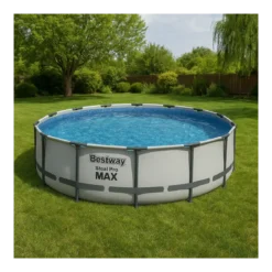 Piscina Fuori Terra Telaio 457x107 cm Scaletta Esterna Pompa Filtrante
