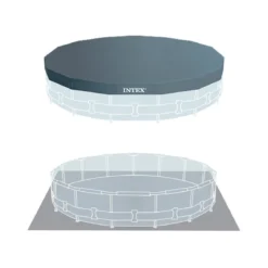 Piscina Fuori Terra 457x107 Intex da Esterno Filtro a Cartuccia Scaletta Rotonda
