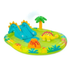 Piscina Gonfiabile per Bambini con Dinosauro e Scivolo 191x152x58 cm