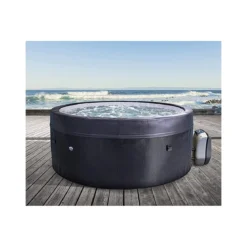 Piscina Idromassaggio Spa 156x70 Rotonda Acqua Riscaldata 4 Adulti Semi Rigida