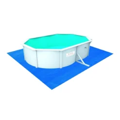 Piscina in Acciaio Ovale Fuori Terra 500x360x120 con Pompa Filtro a Sabbia Scala
