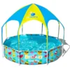 Piscina per Bambini Play Splash Copertura Gazebo Spruzzo Doccetta Gioco Acqua