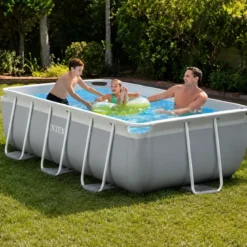 Piscina Rettangolare Frame Intex 400x200x100 cm con Pompa e Scaletta