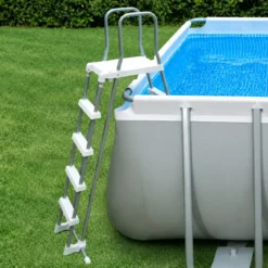 Piscina Rettangolare Frame Intex 400x200x100 cm con Pompa e Scaletta