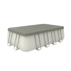 Piscina Rettangolare 549X305X122 cm Con Pompa a Sabbia Scaletta e Telo