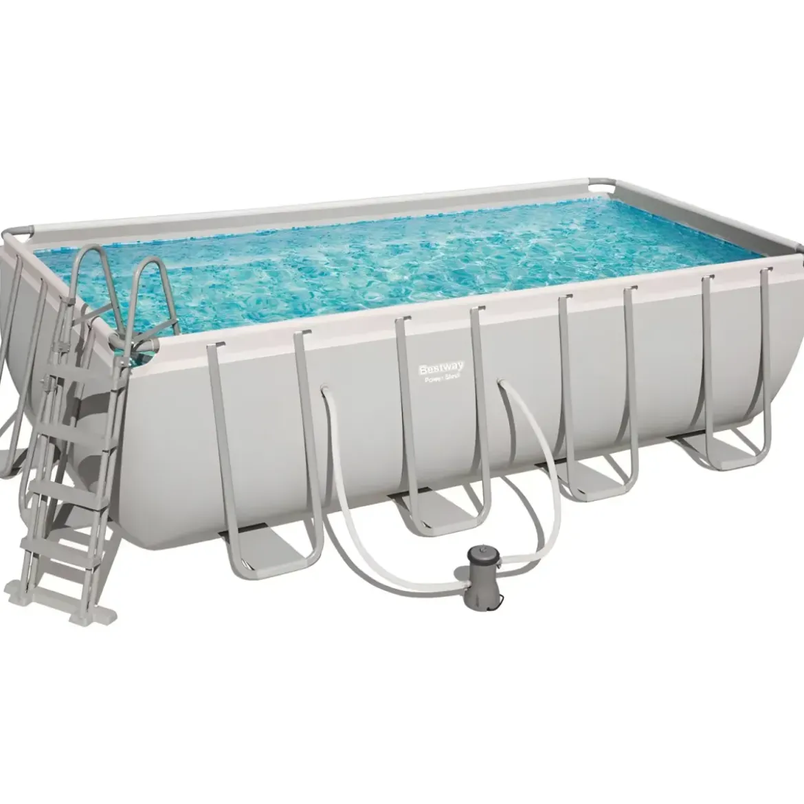 Piscina Rettangolare 488x244x122 cm Fuori Terra con Filtro e Accessori