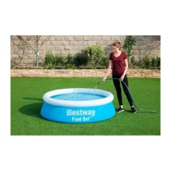 Piscina Rotonda Fuori Terra 183x51 Gonfiabile Autoportante Senza Pompa Filtro