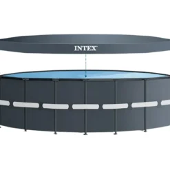 Piscina Rotonda Intex 488x488x122 cm Pompa a Sabbia Teli Scaletta
