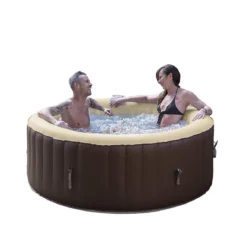 Piscina Spa Gonfiabile Vasca Idromassaggio Riscaldata Pompa Filtro da Esterno