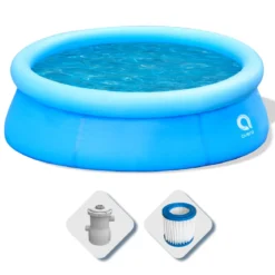 Piscina Tonda 360 cm Fuori Terra con Pompa Filtro h76 cm