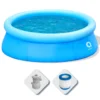 Piscina Tonda 420 cm Fuori Terra con Pompa Filtro h84 cm