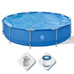 Piscina Tonda Fuori Terra Con Struttura Pompa Filtro 420x84 cm