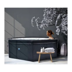 Piscina Vasca Idromassaggio Spa 193x73 6 Persone Filtro Riscaldata Semi Rigida