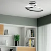 Plafoniera a Soffitto da Interno Nero Intec Moderna Luce a LED CCT