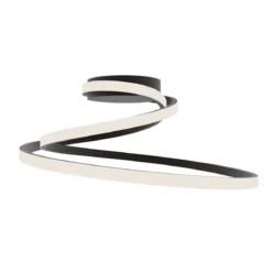 Plafoniera a Soffitto da Interno Nero Intec Moderna Luce a LED CCT
