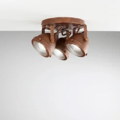 Plafoniera da Soffitto con Faretti Orientabili 3 Punti Luce per Interno