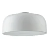 Plafoniera in Metallo Lampada a Soffitto con Diffusore Luce Design Moderno