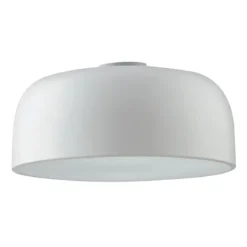 Plafoniera in Metallo Lampada a Soffitto con Diffusore Luce Design Moderno