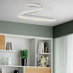 Plafoniera Intec Moderna Luce a LED CCT a Soffitto da Interno Bianco