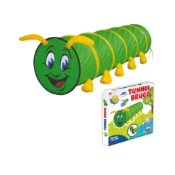 Play Tunnel Bruco Tenda da Gioco per Bambini Casetta Giardino Cameretta Bimbi