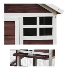 Pollaio Casetta in Legno 2 - 3 Galline Gabbia da Giardino Recinto Polli Volatili