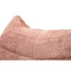 Poltrona Bouclé Compressa Rosa Imbottita Moderna per Salotto Lounge