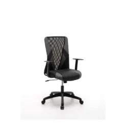 Poltrona Gaming in similpelle Nera e alzata regolabile