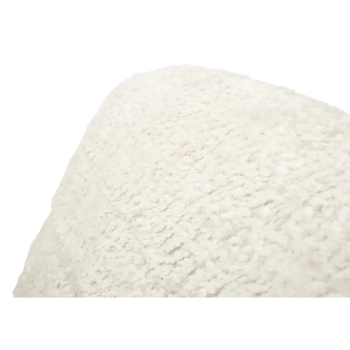 Poltrona Letto Bouclé Compressa Bianco Moderna per Salotto Camera